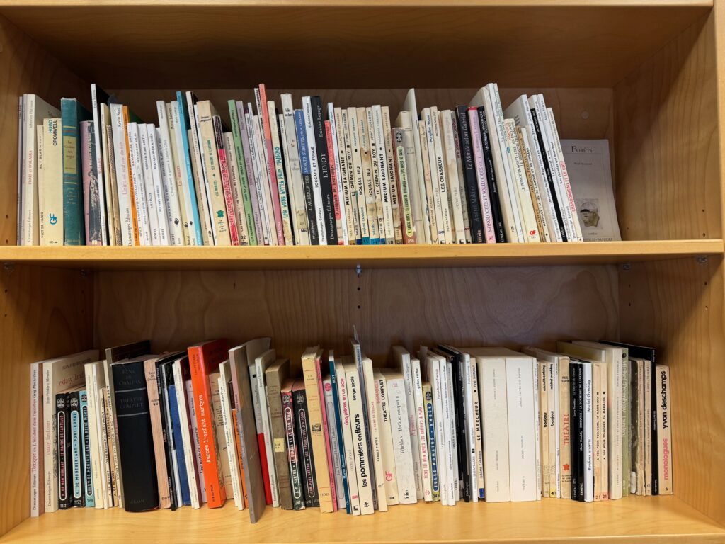 books in a bookcase