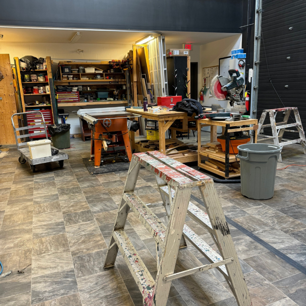 workshop for set building